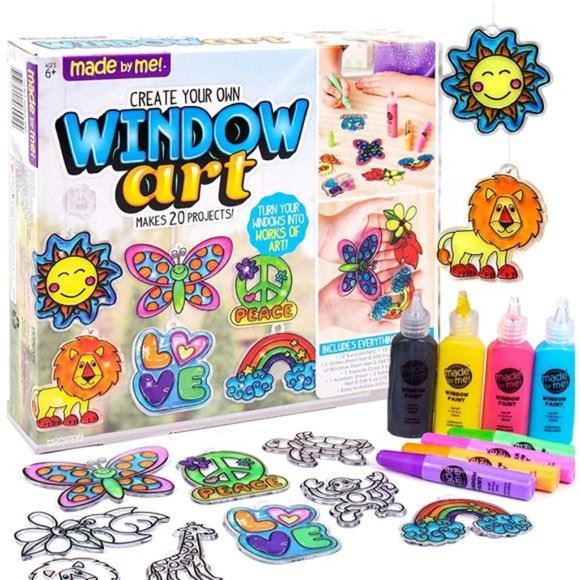 Create Your Own Window Art, Paint Your Own DIY Suncatchers, Fun Staycation - Picture 1 of 6